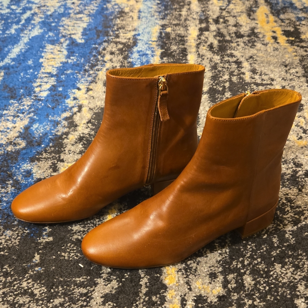 Moving Sale: NWOT Sezane Brown Ankle Boots 1.5" heel Sz 39/8